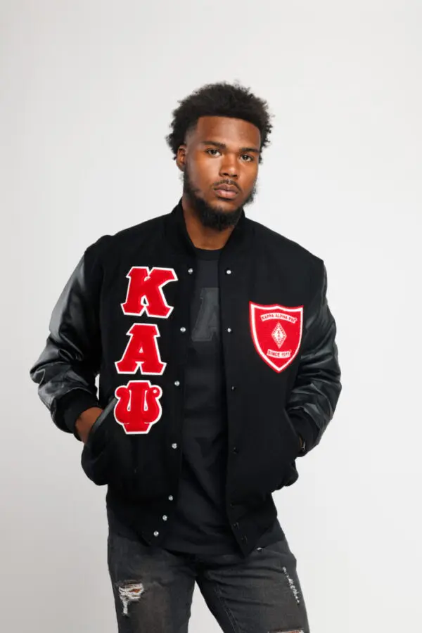 Kappa Alpha Psi Black Varsity Jacket The Divine Nine
